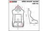 RRS Racing schwarzer Schalensitz + Befestigungen & Schiene RRS Racing schwarzer Schalensitz + Befestigungen & Schiene